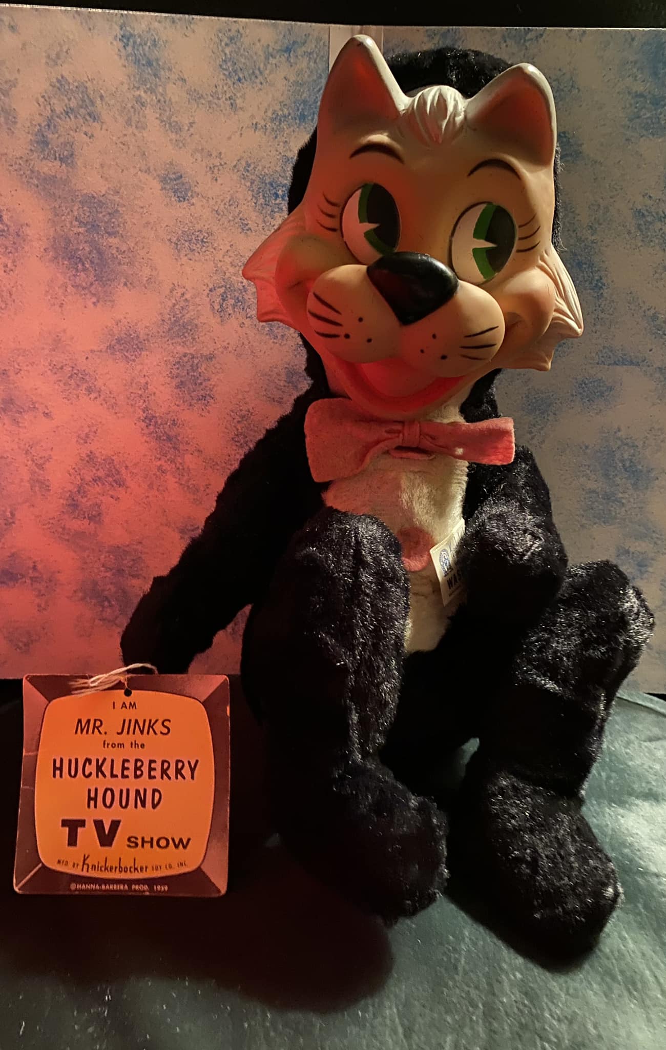 1959 Knickerbocker Plush of Mr Jinks with original hang tag!