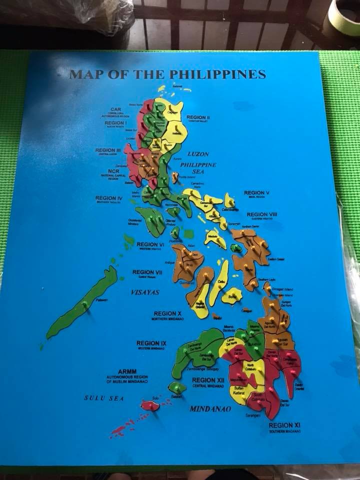 Map of the Philippines Wooden... - My Montessori Experience