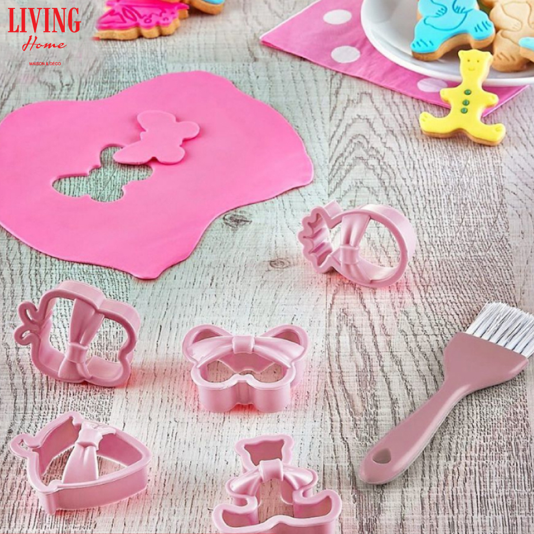 Lot De 72 Tampons Lettres Pour Argile + 12 Emporte-pièces Formes - Pour Pâtisserie, Biscuits, Fondants - ABS Et Acier Inox