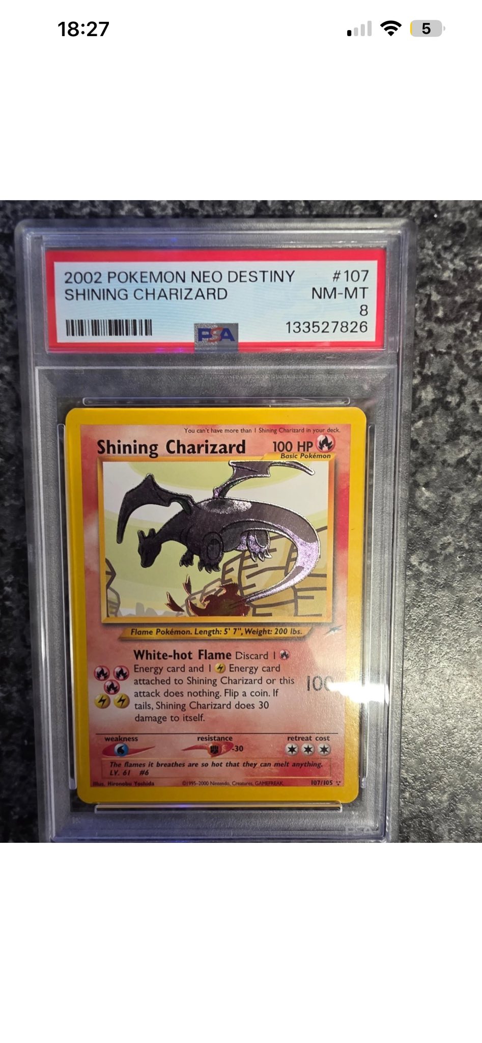 2002 shining charizard pokémon card Pokemon Legendary Collection 3/110 Non-Holo CGC 5.5 💎 Is Shiny Charizard's first