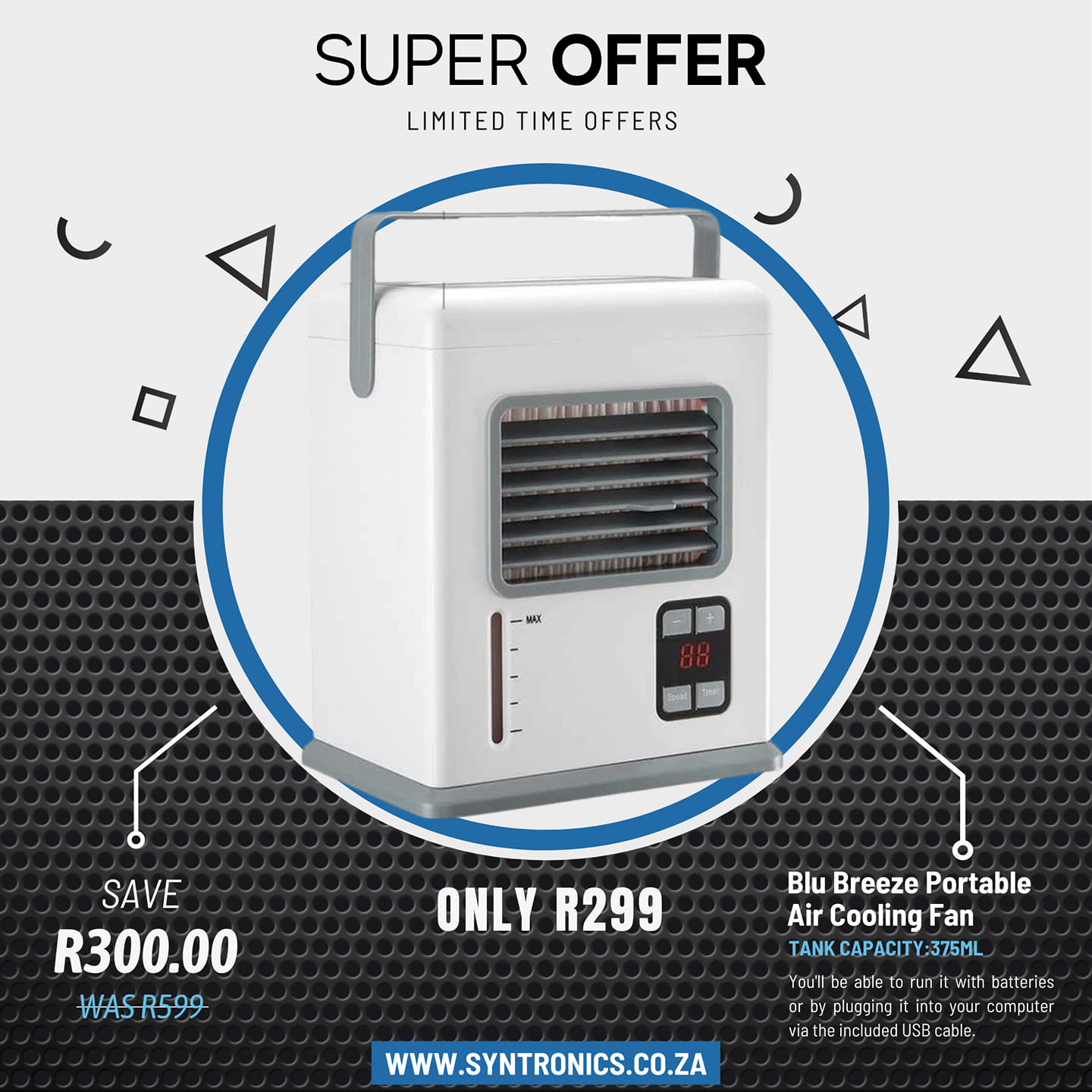 Syntronics - Blu Breeze is a compact and portable air... | Facebook