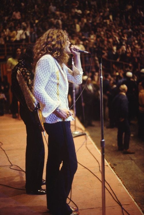 Led Zeppelin onstage at the LA Forum, March 27th, 1970