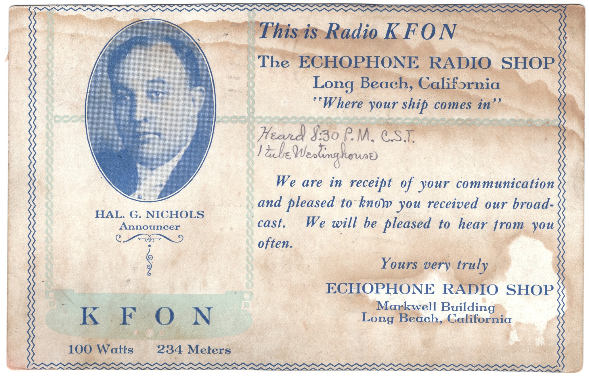 KFOX 93.5 Redondo Beach This 3,000-watt station sold hour blocks 