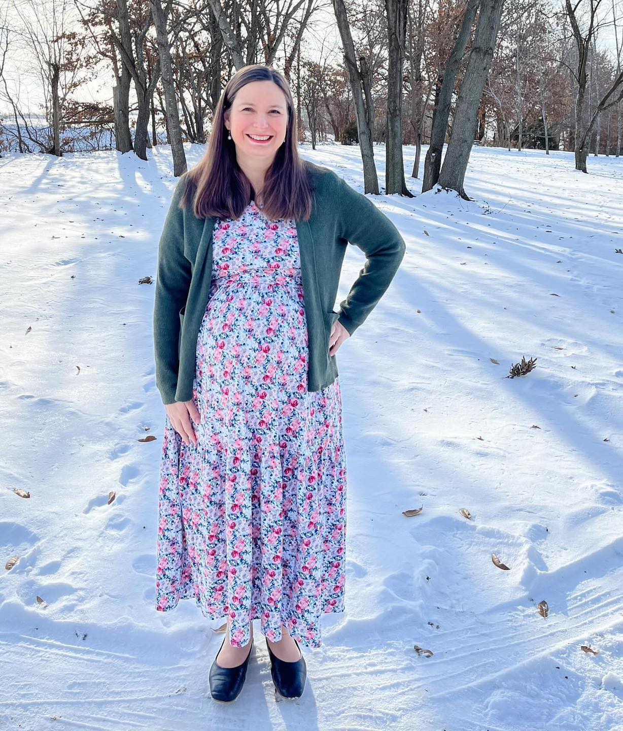 how to dress modestly in winter Layering for a modest outfit Color:Black / White Polka Dot col-outfit-sale-3664 Crop Top Wedding Dresses formal dresses for women