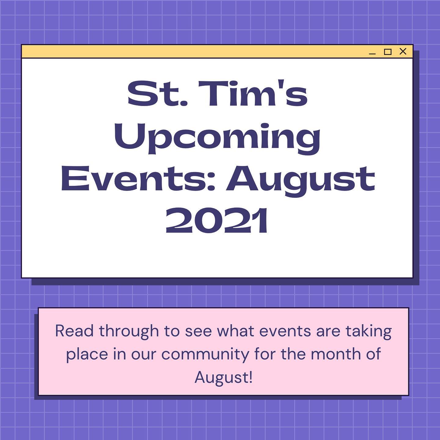 ‼️ August BBQs, College... - St. Timothy Presbyterian Church