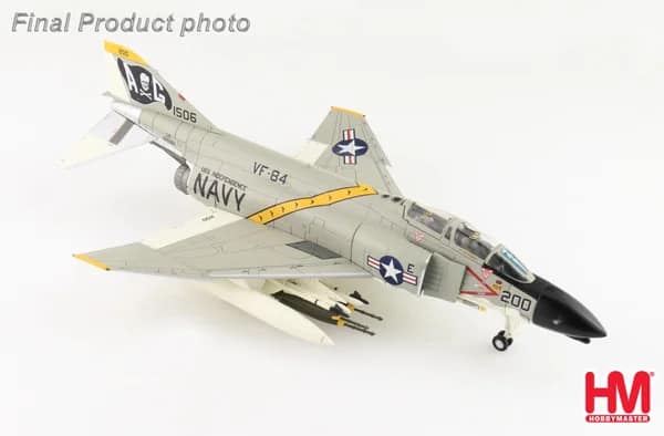 HobbyBoss 1/72 F9F-2 Panther model of VF-61 Jolly Rogers