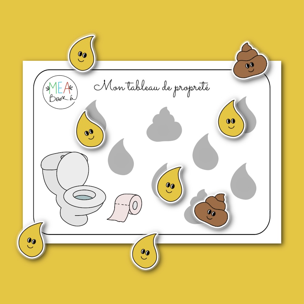 Tableau Visuel Apprentissage De La Propreté - Aide Autocollante Étape Par Étape Avec Cartes De Communication, Lot De 2