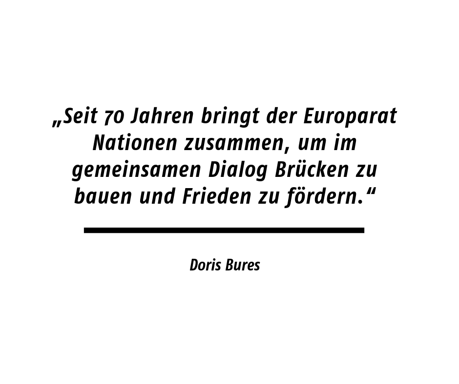 Doris Bures Vor 70 Jahren Wurde Der Europarat Gegrundet