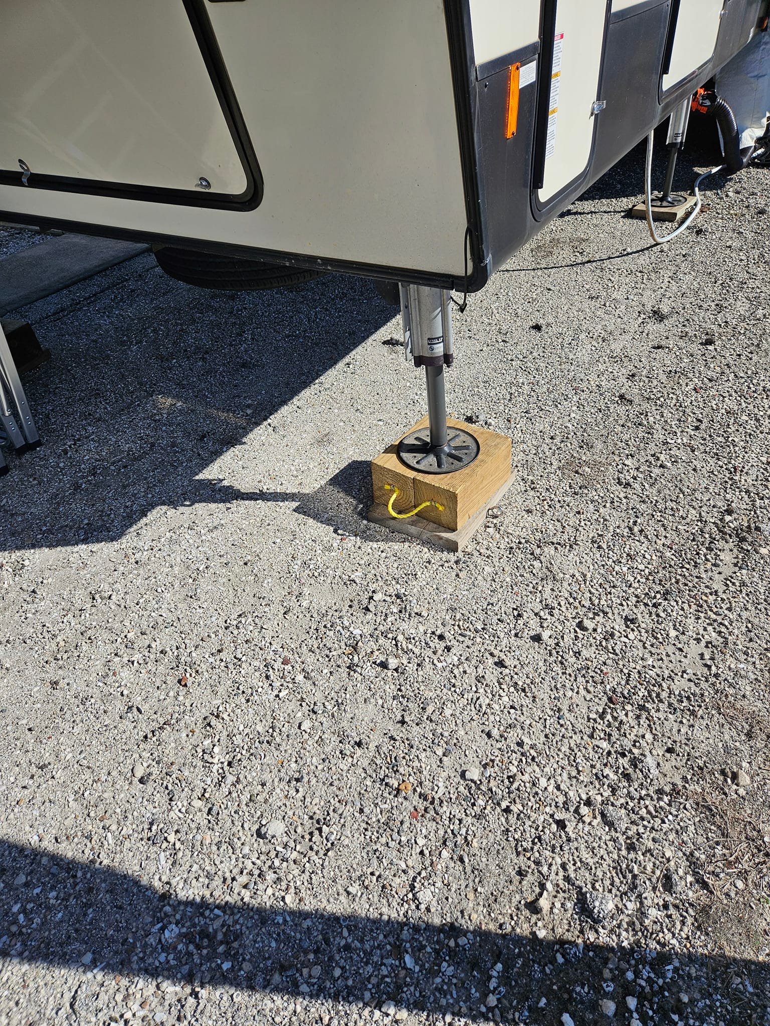 How many leveling blocks are needed for two-axle trailers