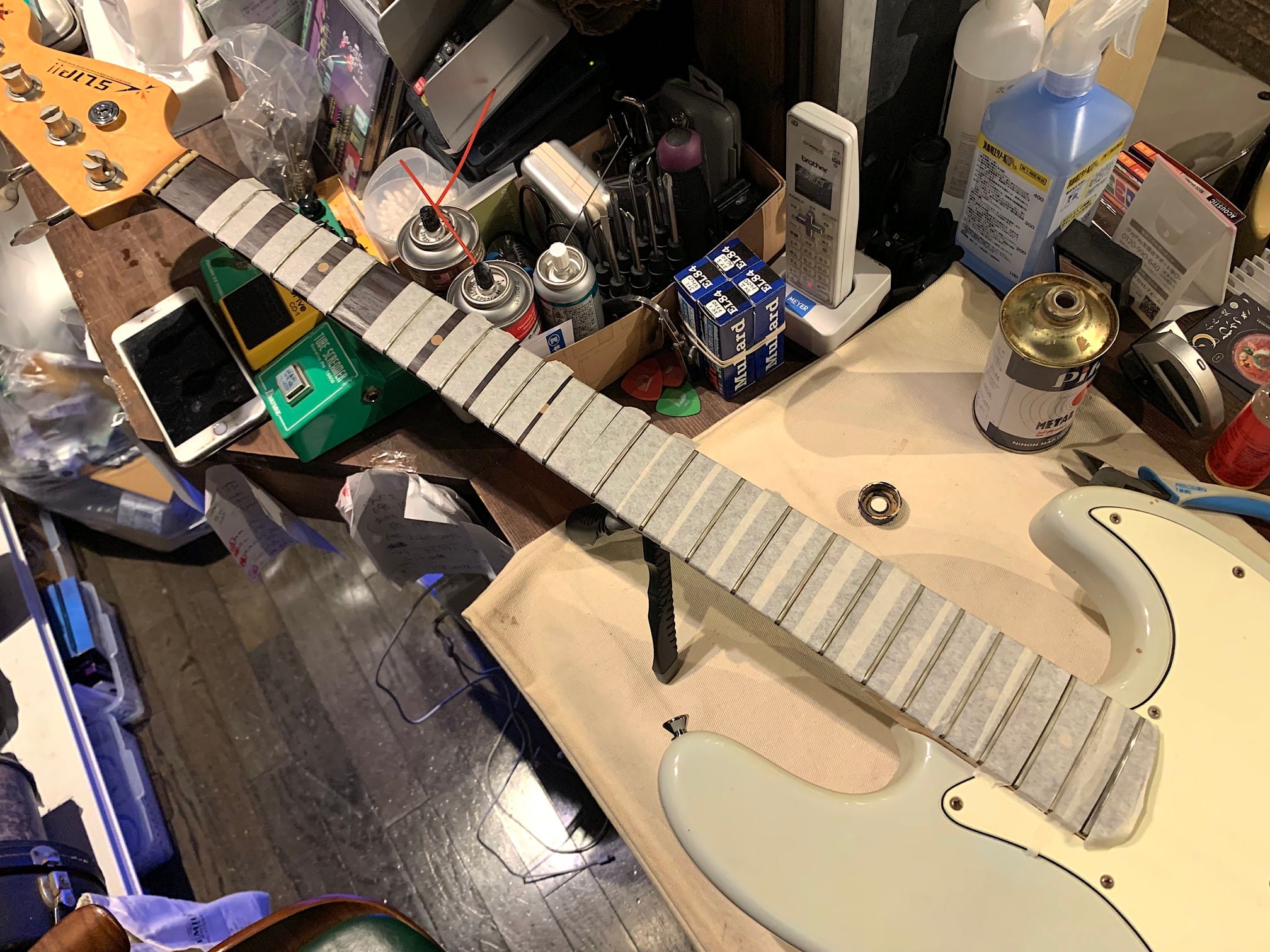 SLIP!! Jazz Bass Type Custom Oeder Model USED w/Madagascar 