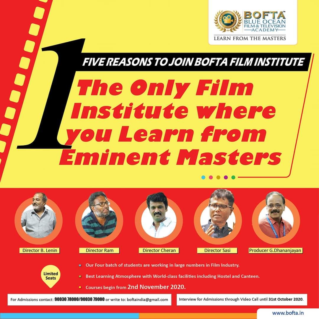 Behindwoods - Five Reasons to Join #BOFTAFilmInstitute....