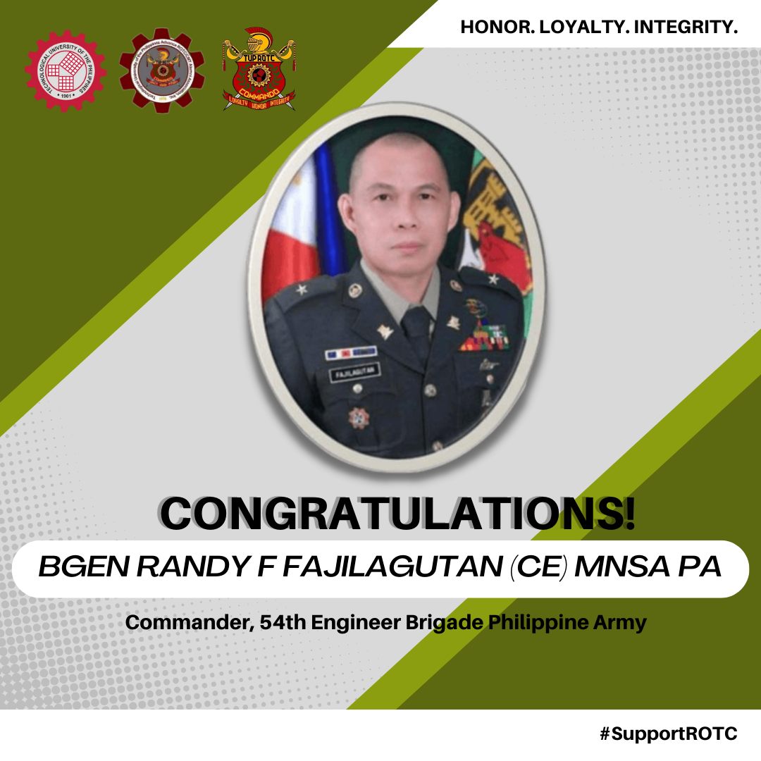Congratulations! The... - TUP ROTC Unit Manila - Commando | Facebook