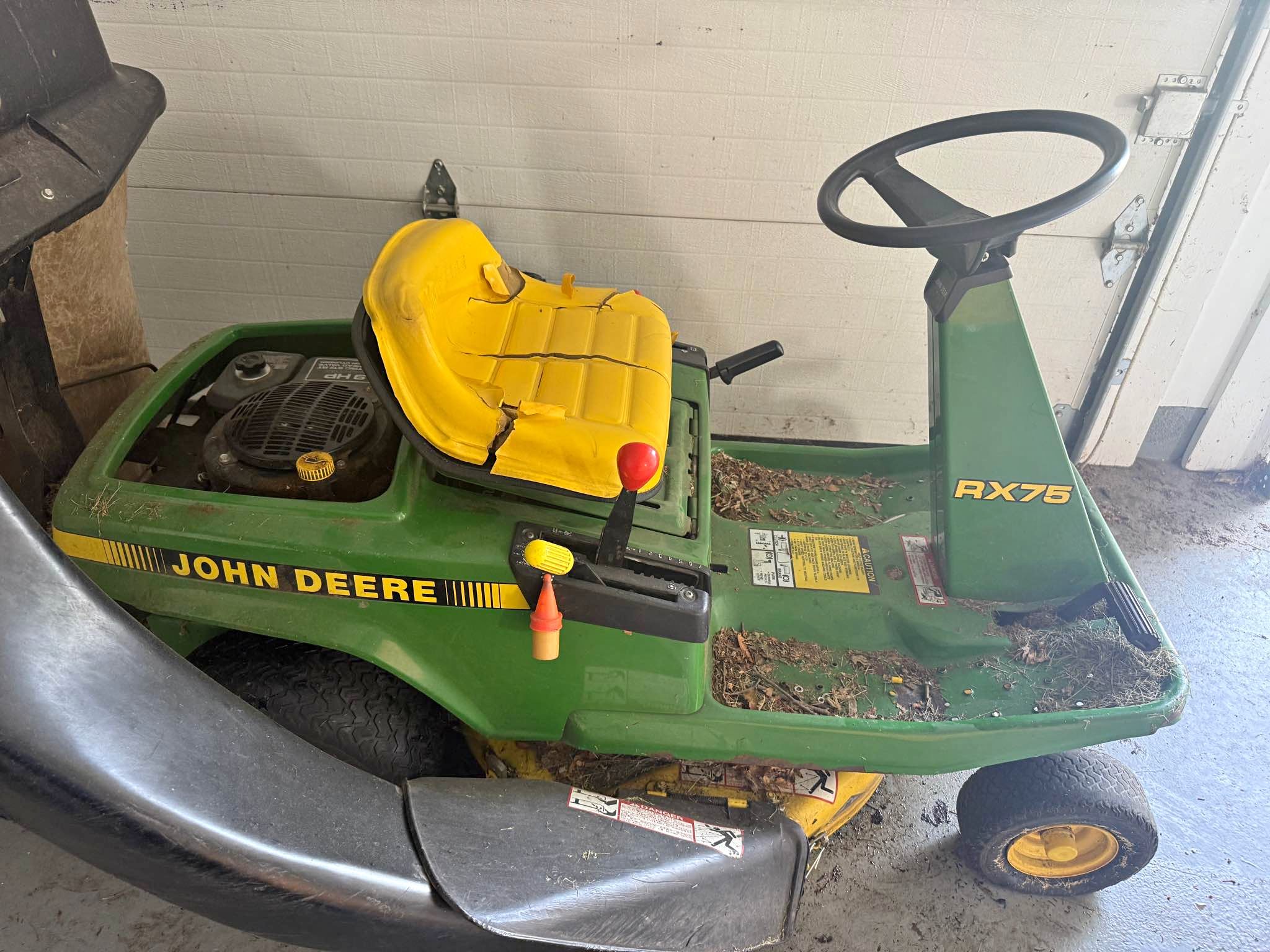 John Deere RX75 rear-engine riding lawn mower. - Lawn Mowers ...