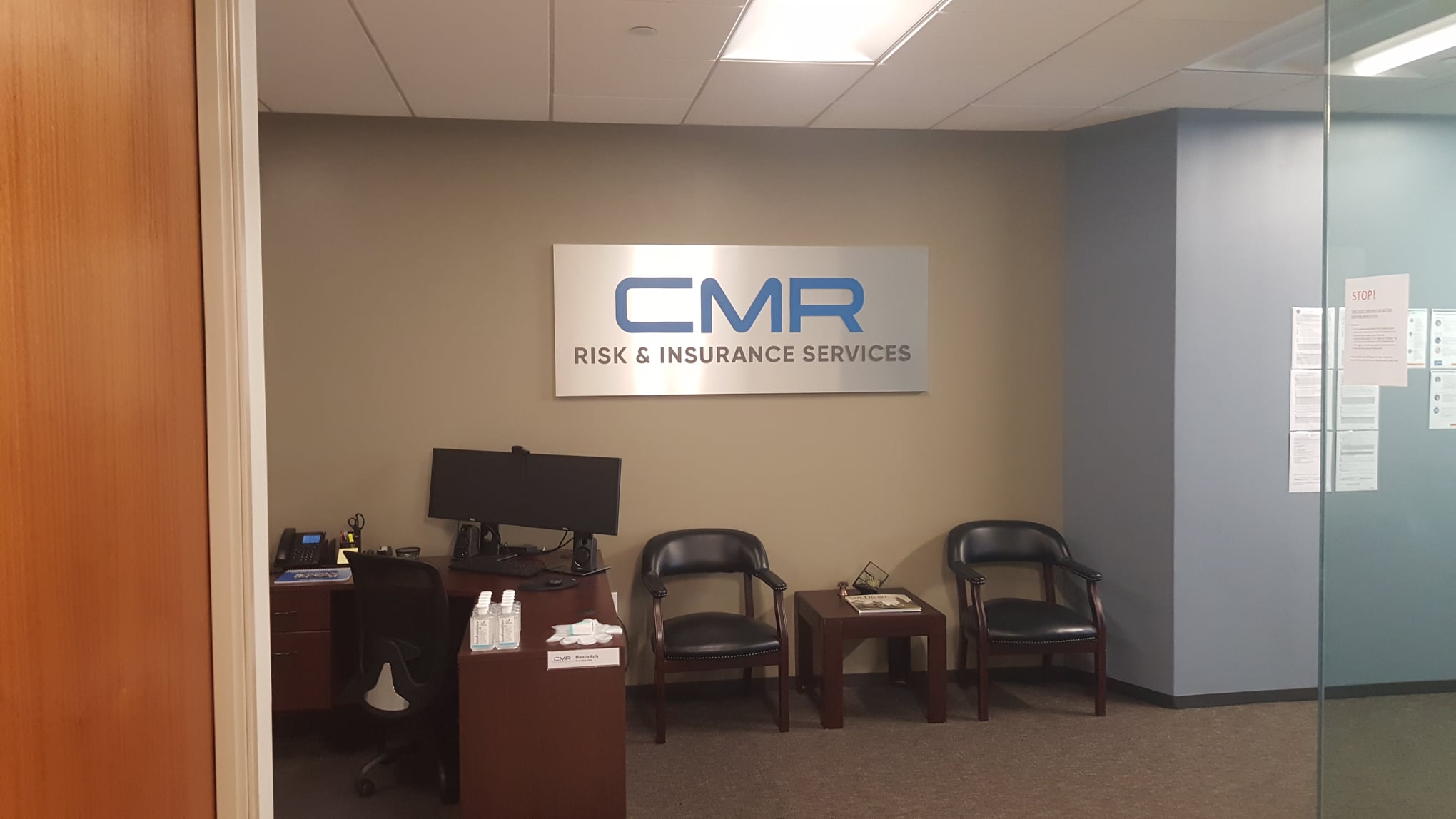 CMR Risk & Insurance Services, Inc. - Our new lobby sign is looking ...