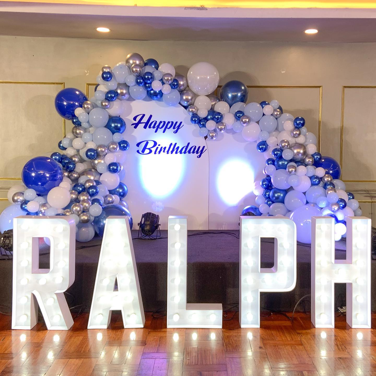 Happy Birthday Sir Ralph!💙🤍 Thank... - All About Balloons