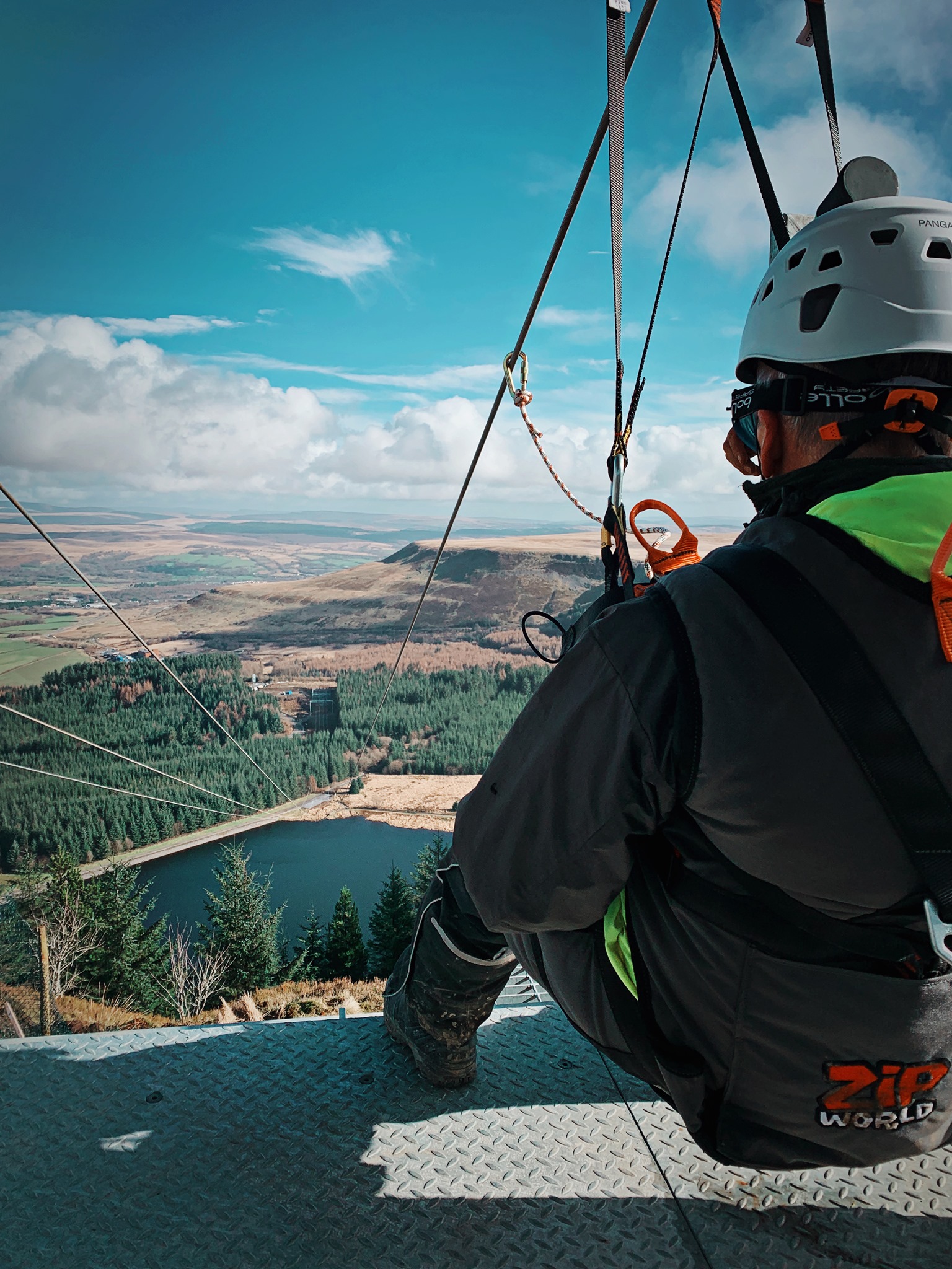 Zip World - A human on the zip line! We’ve now started...