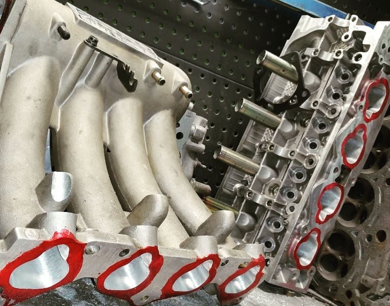 Honda Civic GX piston with Skunk2 stage II cam and manifold