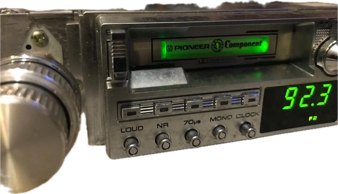 Pioneer Supertuner dual shaft stereo knobs and fader/balance for