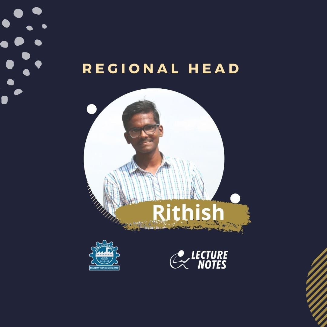 LectureNotes.in - Meet Rithish, Regional Head, LCA program...