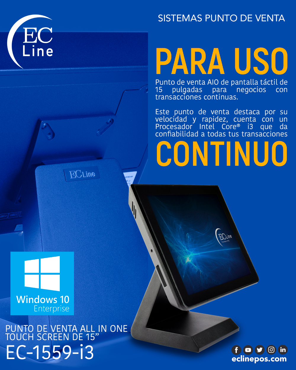 EC Line - Punto de venta ideal para uso continuo con...
