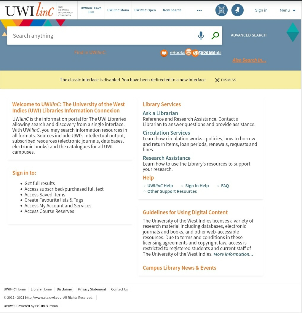 The Norman - The UWI Library Systems Team (ULST) has been working with ...