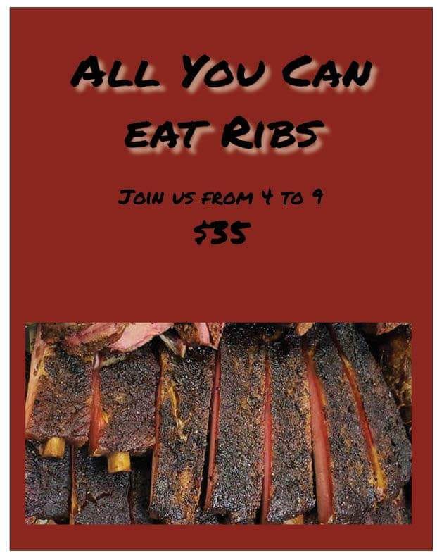 Double D's - All you can eat ribs from 4-close tonight!... | Facebook