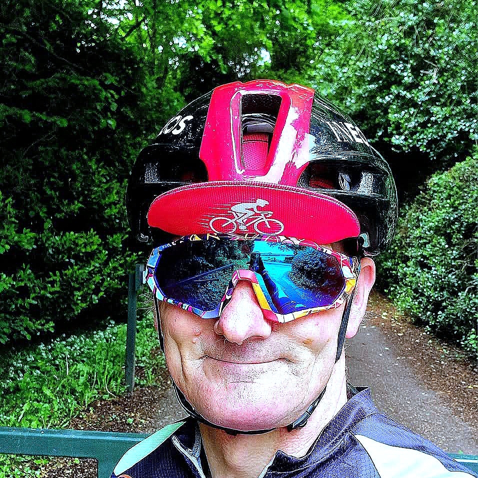 The real life of cycling from my point of view and camera view in ...
