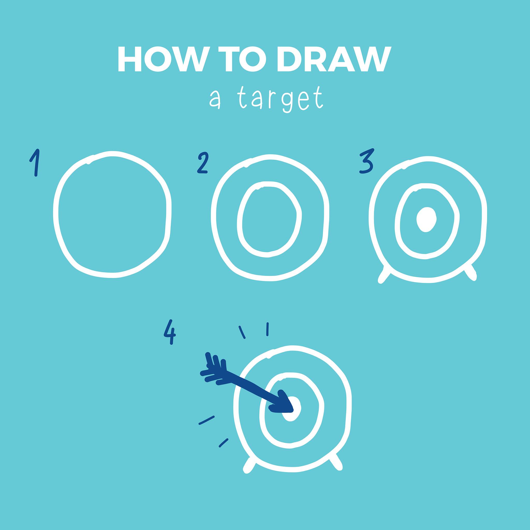 How to draw a target!🎯... - Buro BRAND Visuele Communicatie | Facebook