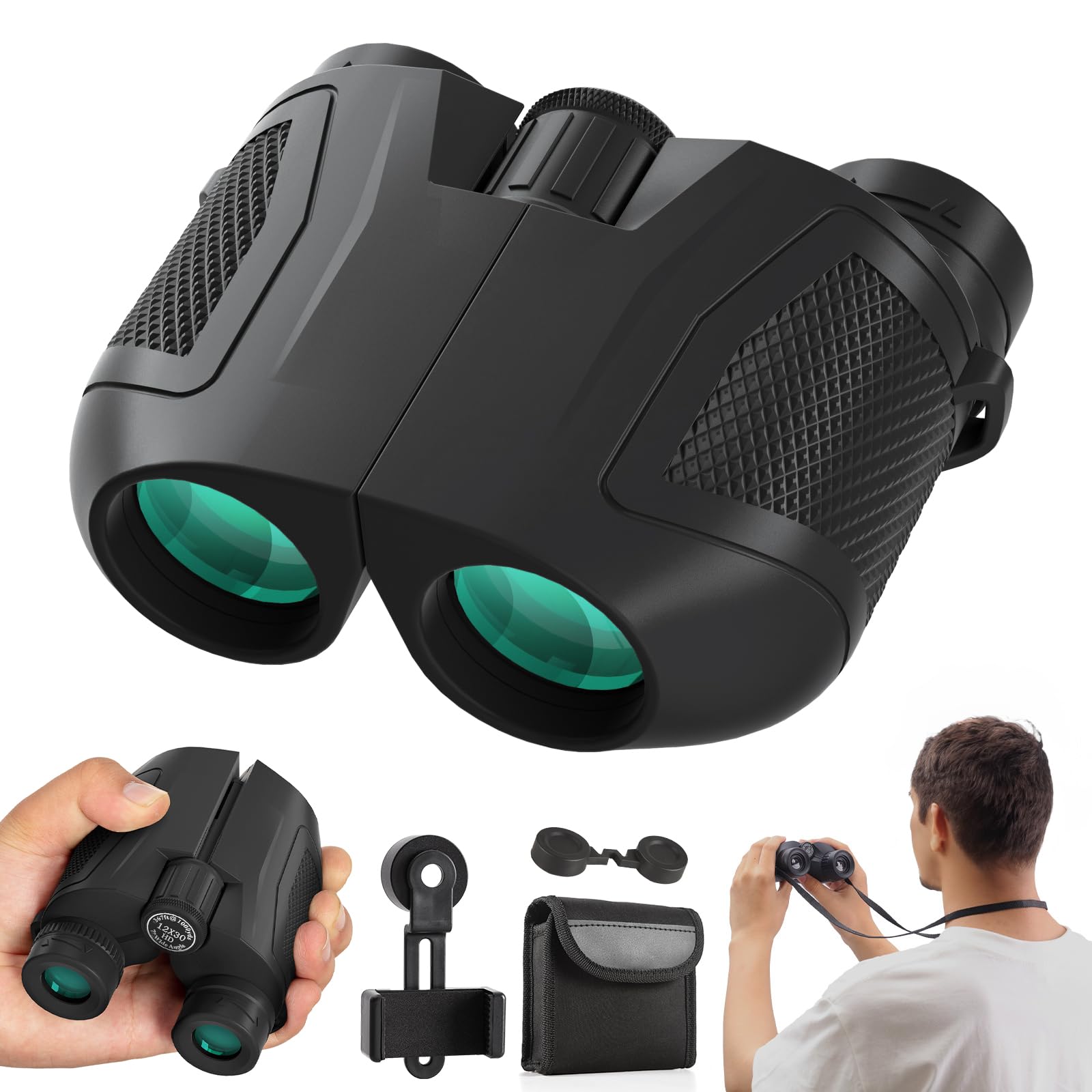 15-35x70 Zoom Binoculars For Adults - High Power HD For Bird Watching & Stargazing, Waterproof With Tripod Adapter