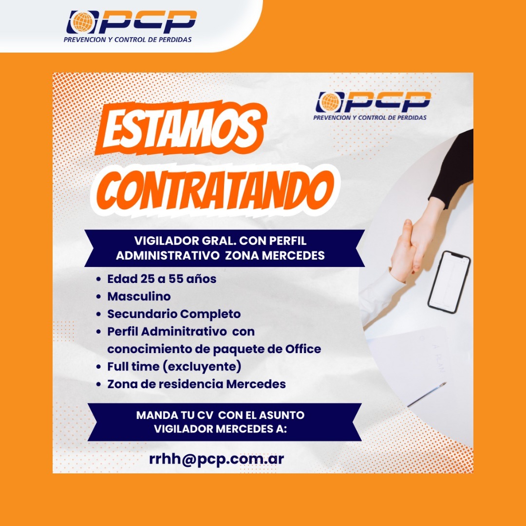 PCP - Estamos Contratando personal masculino para cubrir... | Facebook