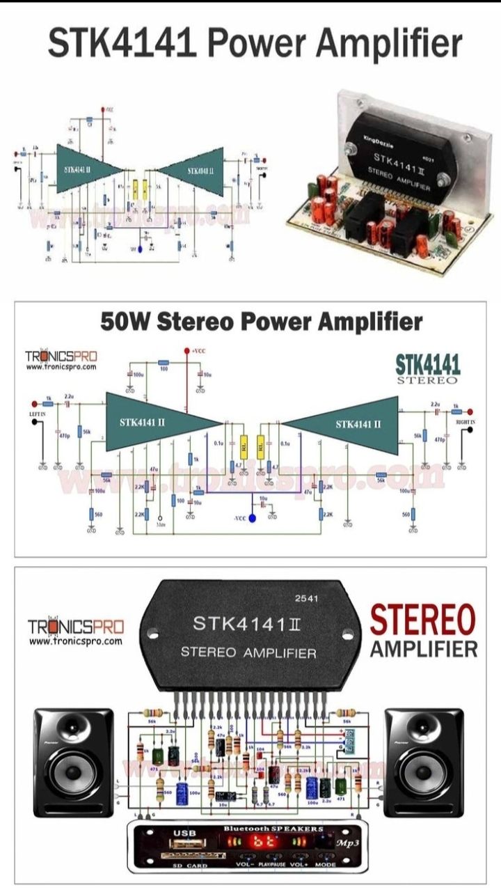 Circuito Integrato Amplificatore Audio STK411-240E - Nuovo, Ricambio Generico Per Elettronica