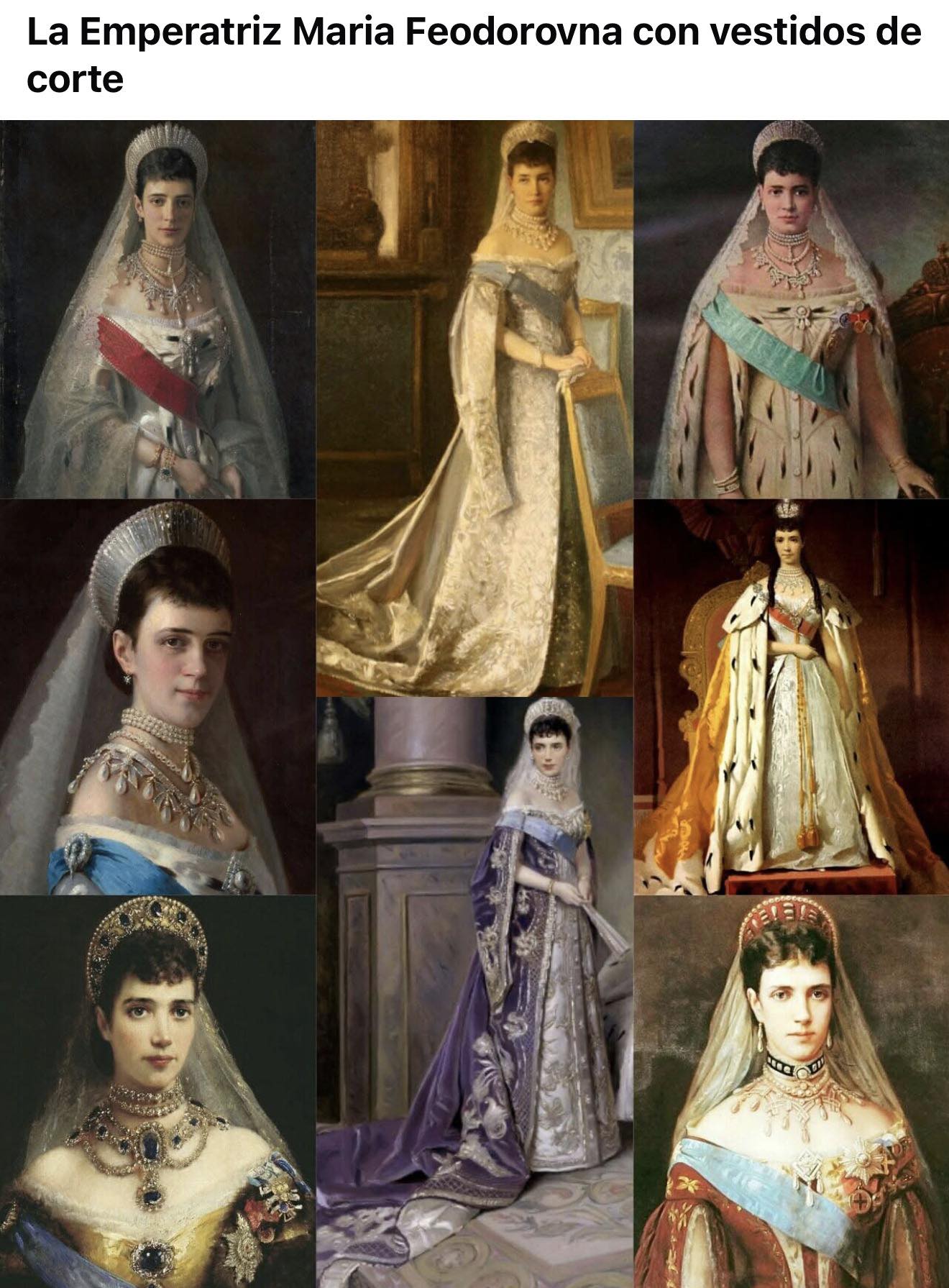 Empress Maria Feodorovna's ceremonial court dress