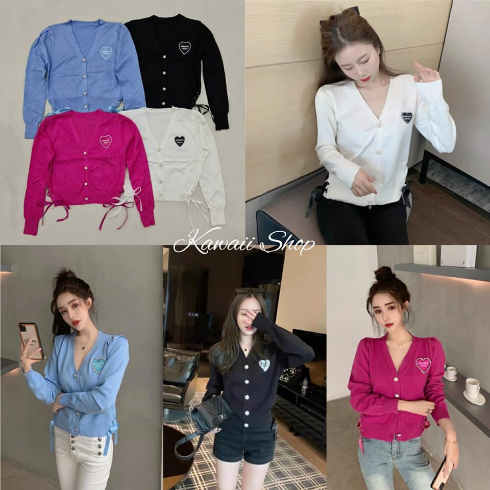 Kawaii Shop เสื้อไหมพรมแขนยาว คอวี... - Fashion shop Cute | Facebook