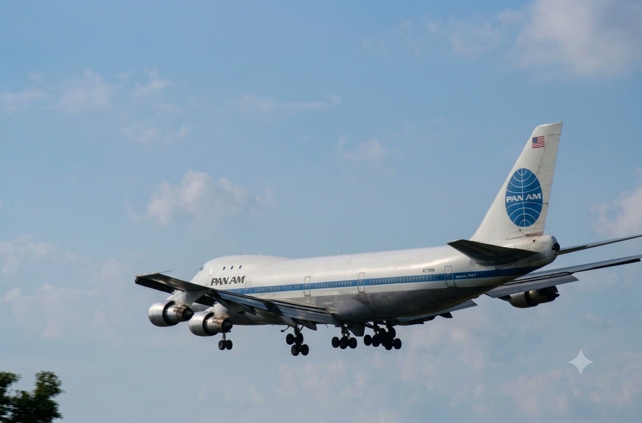 Pan Am Boeing 747SP (N531PA) departing AMS (1978) Photo by Marijn
