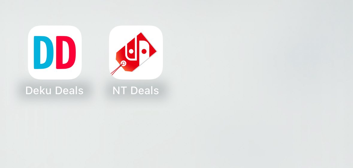 Deku Deals and NT Deals apps for game discounts