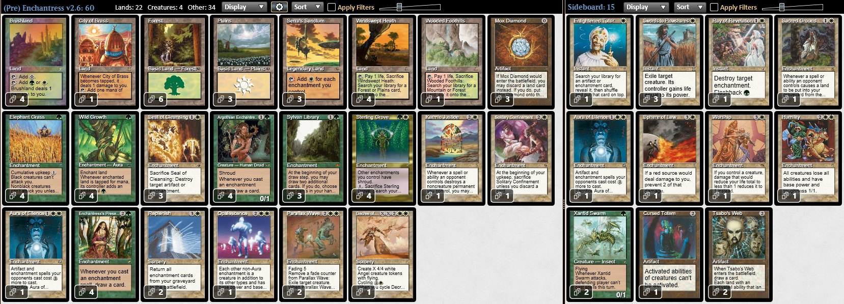 What are some recommendations for building an Enchantress deck in