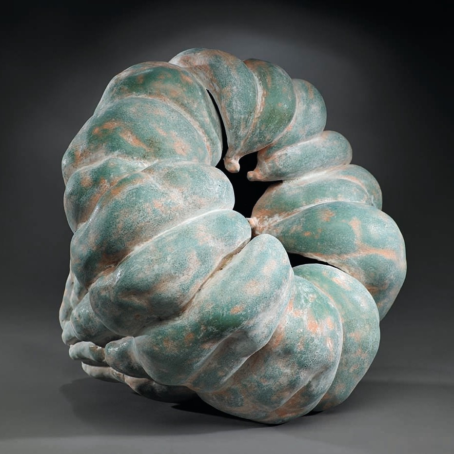 Orientations - A biomorphic sculpture in the form of a pumpkin by