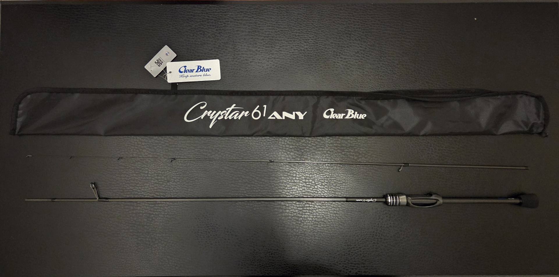 Clear Blue Crystar 72-Finder spinning rod for sale
