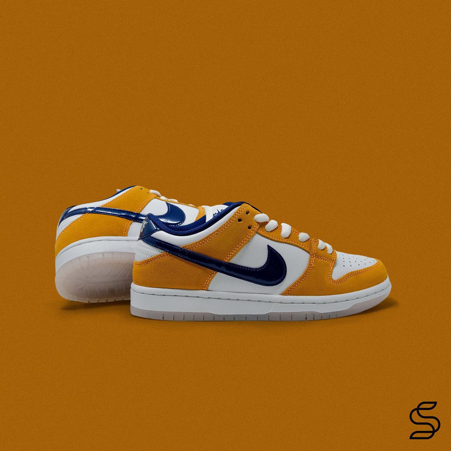 The Nike SB Dunk Low “Laser Orange” is a new and vibrant colorway