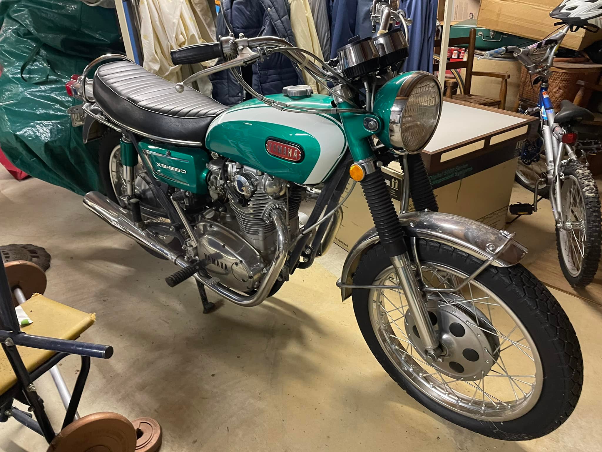 What is the value of a 1970 XS-650 motorcycle?