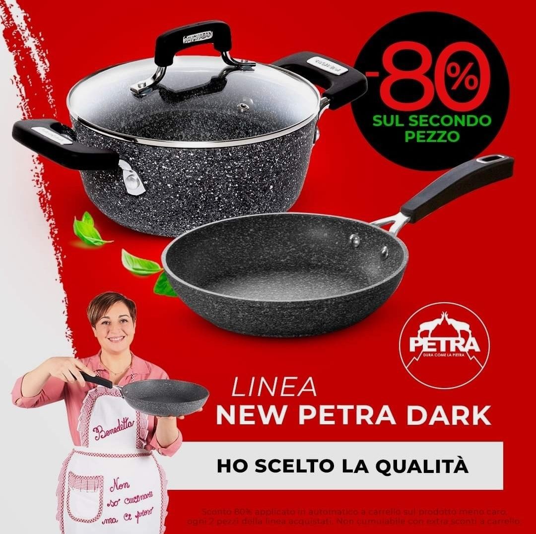 Bistecchiera Kasanova New Petra Dark - 28 Cm, Antiaderente Senza PFOA, Per Tutti I Piani Cottura