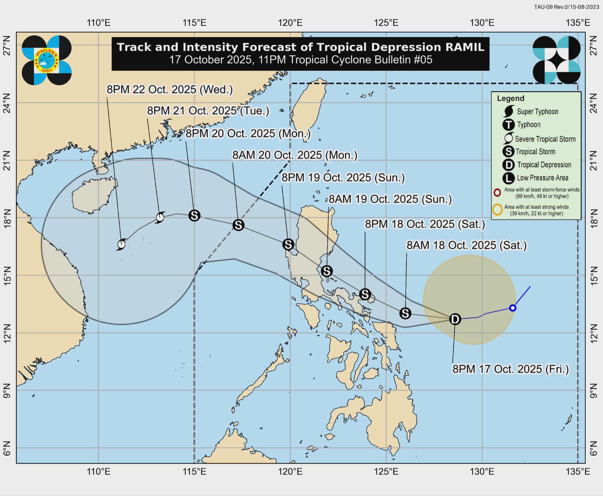 Jay-ar - FORECAST TRACK OF Tropical Depression RAMIL---October 17, 2025 ...
