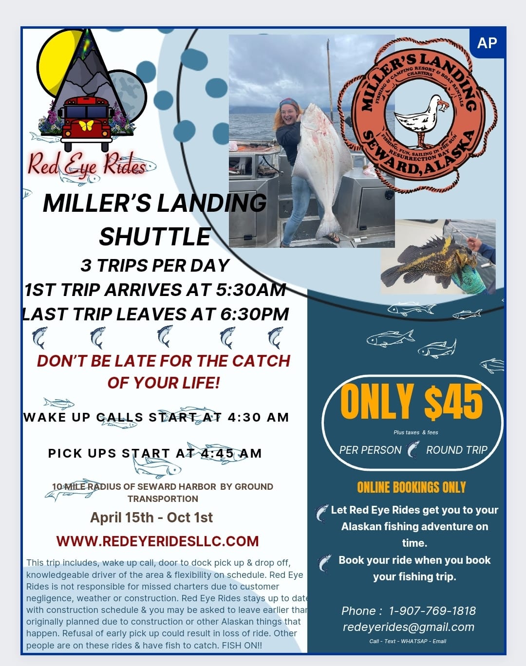 Door to door to Miller's Landing... - Red Eye Rides, LLC | Facebook