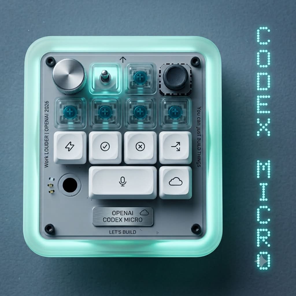 OpenAI has introduced the Codex Micro keyboard, priced at $230