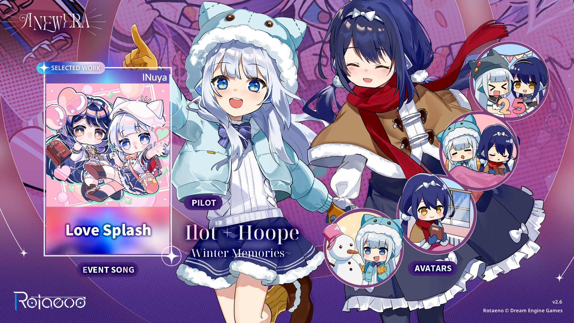 Rotaeno 2.6 Event song Love Splash - I 3.0 - II 6.0 - III 9.3 - IV 
