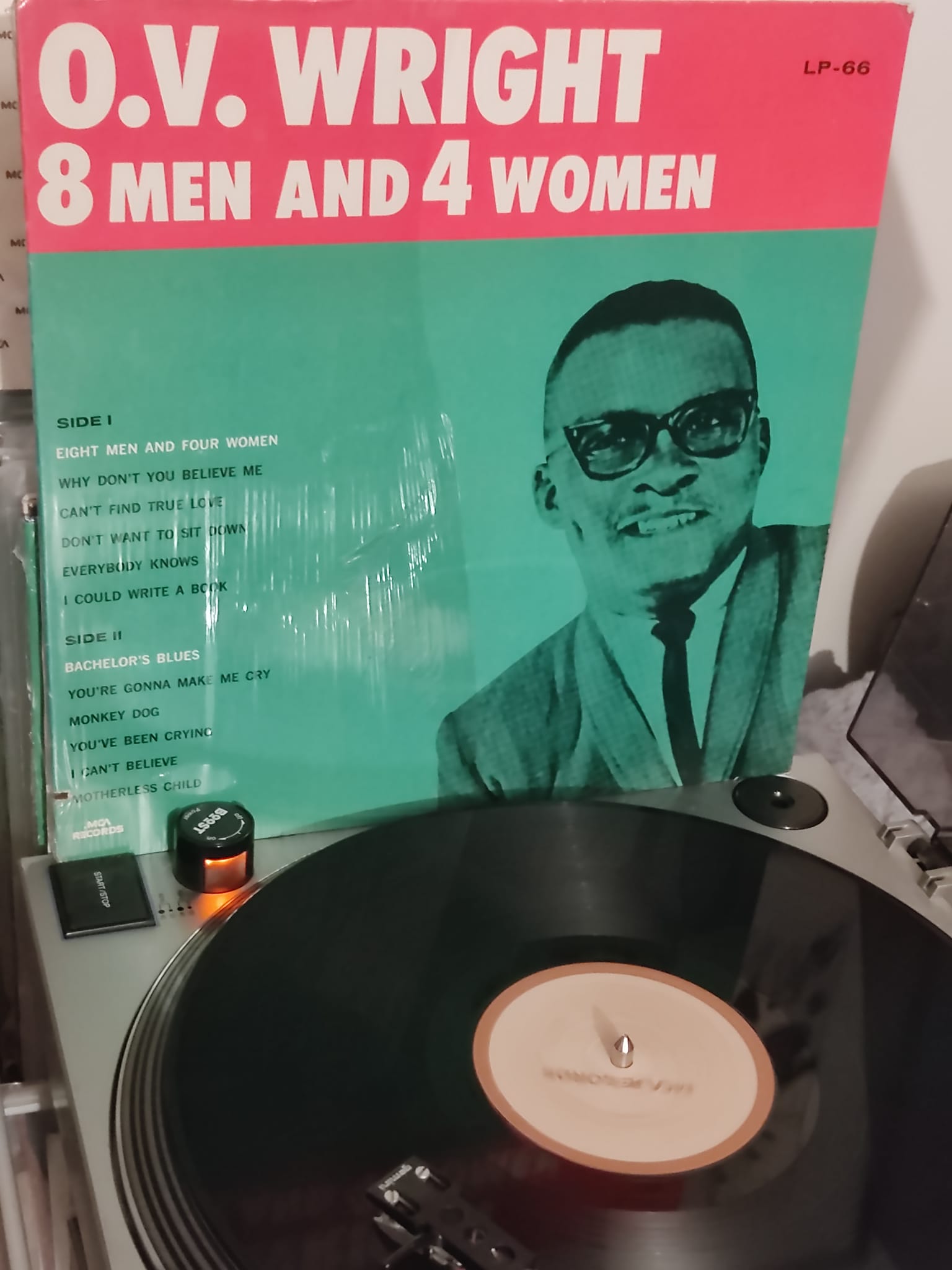 O.V. Wright's 1967 album '8 Men and 4 Women'