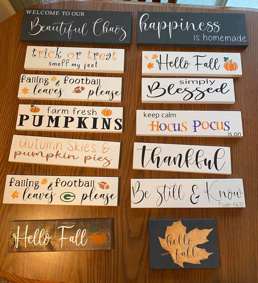 Boards By Beth - New 🍁Fall🍁 signs and Welcome signs coming... | Facebook