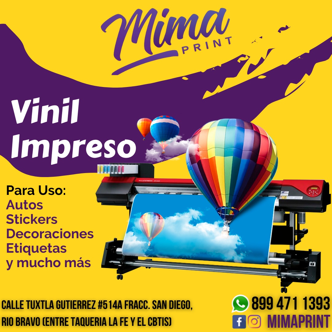 Mima Print - 🤩Impresion en vinil con la Mejor Calidad!...