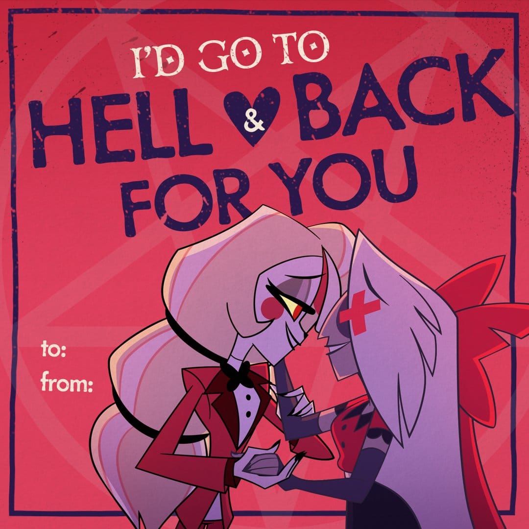 The valentines trading card is here ❤️ #HazbinHotel