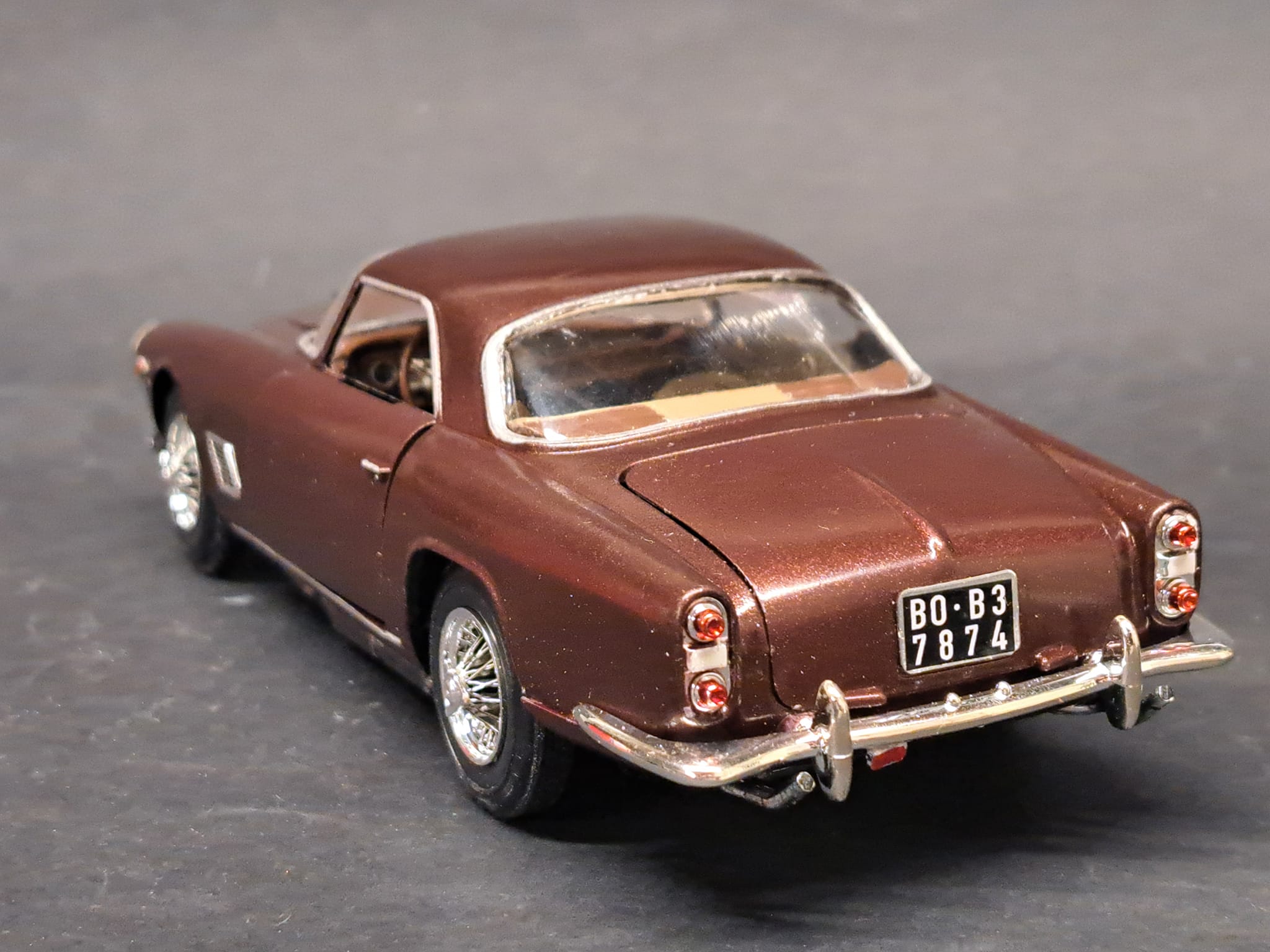 Completion of 1976 Monogram Maserati 3500 GT model kit